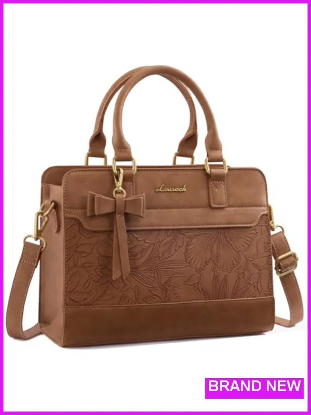 LOVEVOOK Women's PU Leather Satchel Handbag Crossbody Tote